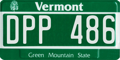 VT license plate DPP486
