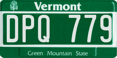 VT license plate DPQ779