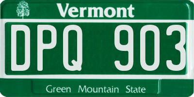 VT license plate DPQ903