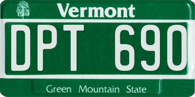 VT license plate DPT690