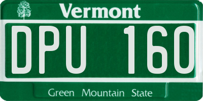 VT license plate DPU160