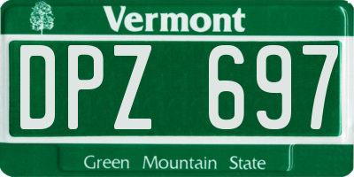 VT license plate DPZ697