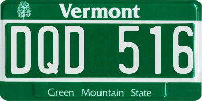 VT license plate DQD516
