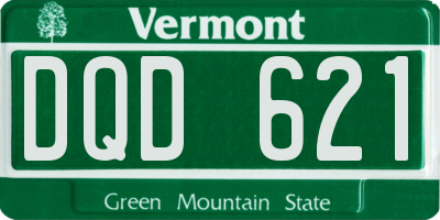 VT license plate DQD621