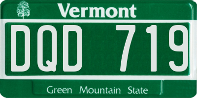 VT license plate DQD719