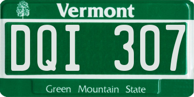 VT license plate DQI307