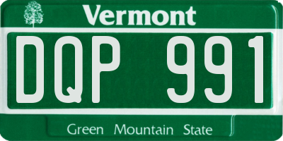 VT license plate DQP991
