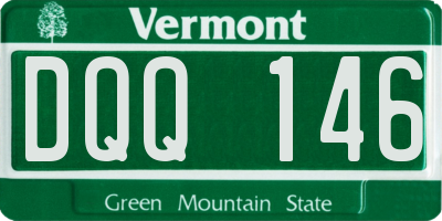 VT license plate DQQ146