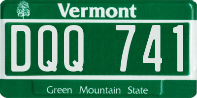 VT license plate DQQ741