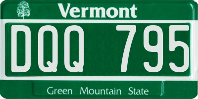 VT license plate DQQ795