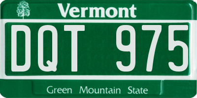 VT license plate DQT975