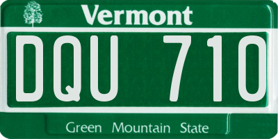 VT license plate DQU710
