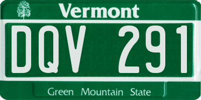 VT license plate DQV291