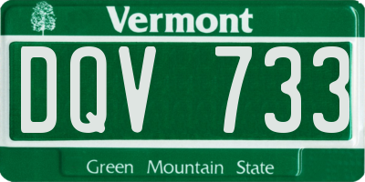 VT license plate DQV733