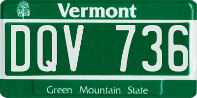 VT license plate DQV736