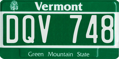 VT license plate DQV748