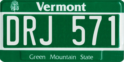 VT license plate DRJ571