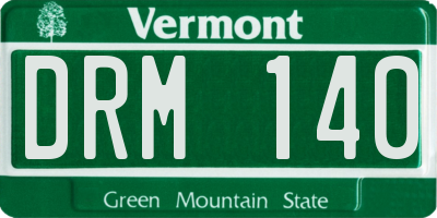 VT license plate DRM140