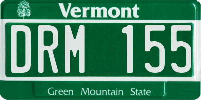 VT license plate DRM155