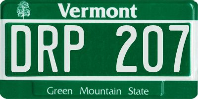 VT license plate DRP207