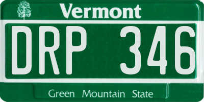 VT license plate DRP346