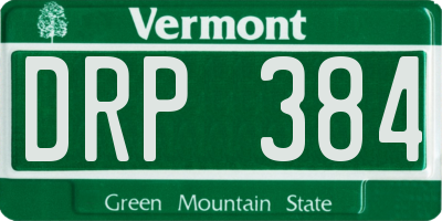 VT license plate DRP384