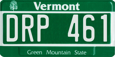 VT license plate DRP461