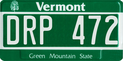 VT license plate DRP472