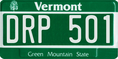 VT license plate DRP501