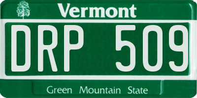 VT license plate DRP509