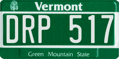 VT license plate DRP517