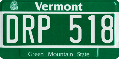 VT license plate DRP518