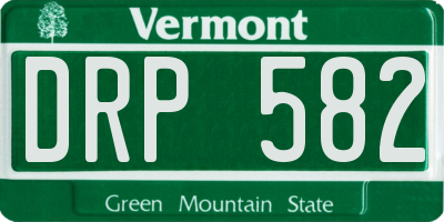 VT license plate DRP582