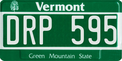 VT license plate DRP595