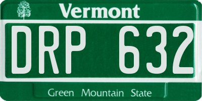 VT license plate DRP632