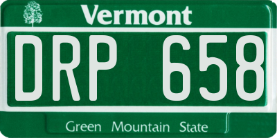 VT license plate DRP658