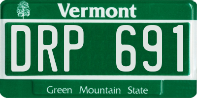 VT license plate DRP691