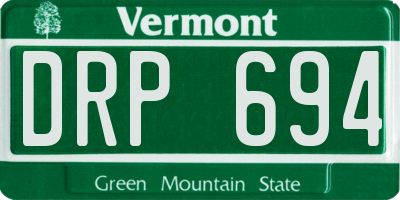 VT license plate DRP694