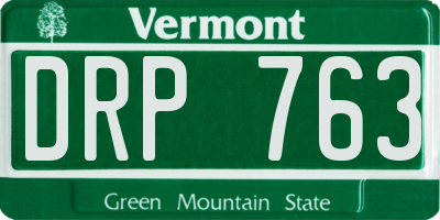 VT license plate DRP763