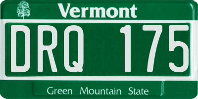 VT license plate DRQ175