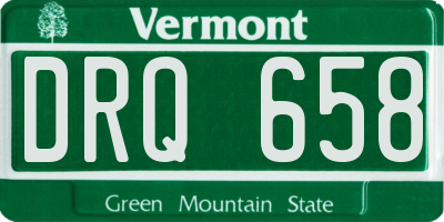 VT license plate DRQ658