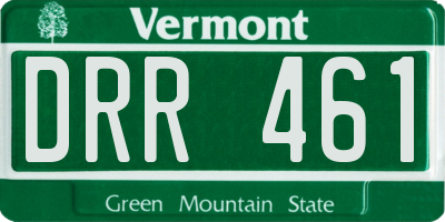 VT license plate DRR461