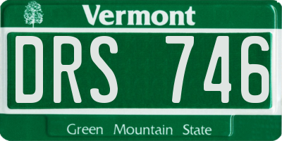 VT license plate DRS746