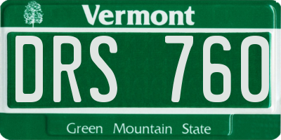 VT license plate DRS760