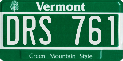 VT license plate DRS761
