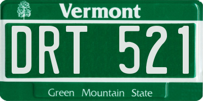 VT license plate DRT521