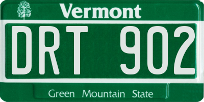 VT license plate DRT902