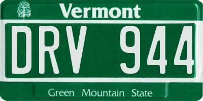 VT license plate DRV944
