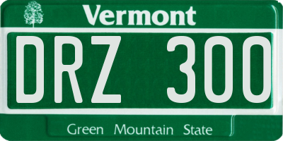VT license plate DRZ300