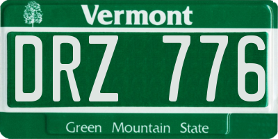 VT license plate DRZ776
